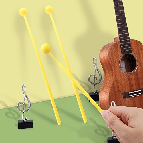 Miniatura 7 de 10 mazos de plástico, palos de percusión de 11.8 pulgadas de longitud para adultos, mazos de xilófono, instrumentos de percusión, mazo de campana,