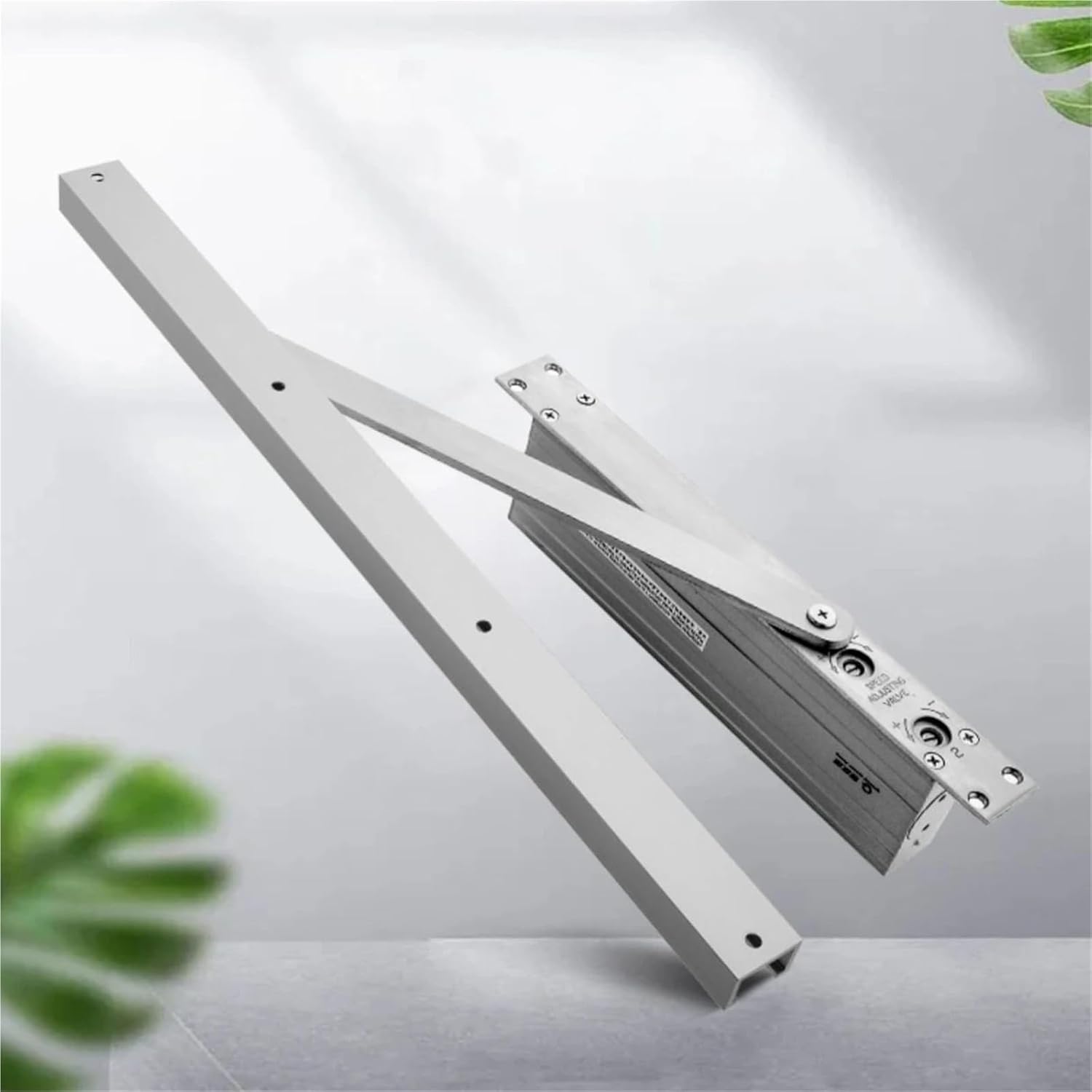 Invisible Door Square Concealed Door Closer Round Concealed Automatic Concealed Buffer Hydraulic Hotel Wooden Door Closer 1Pcs(Square)