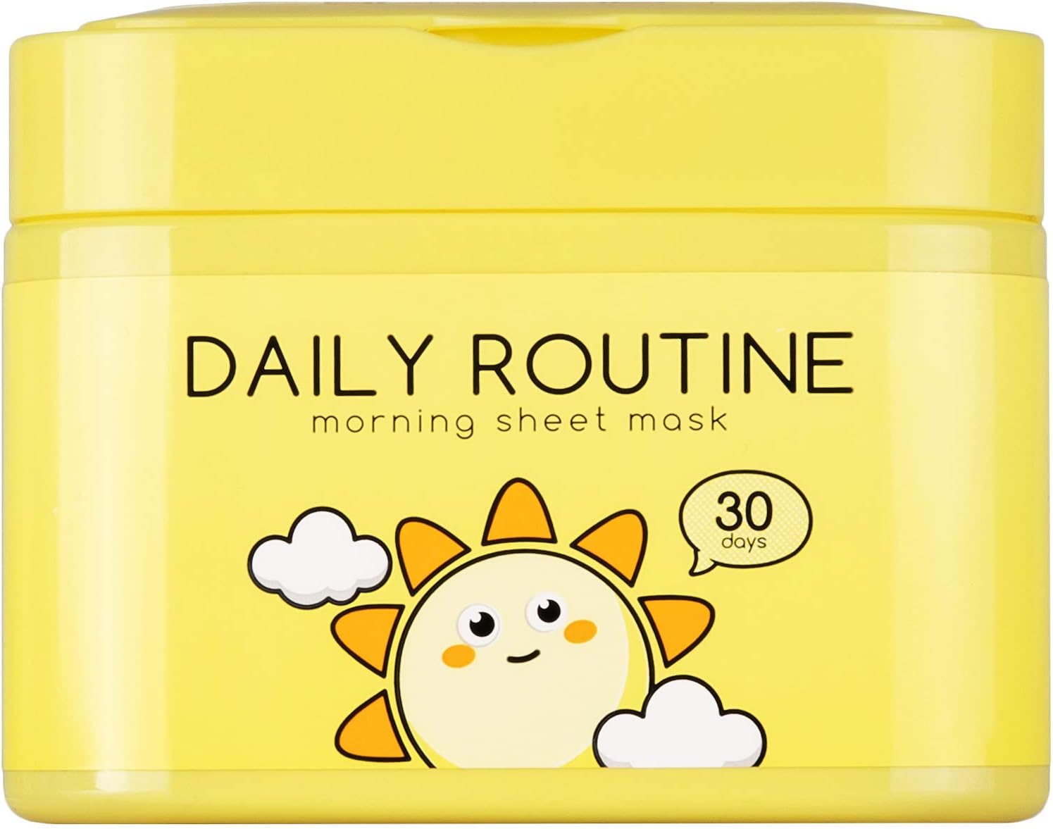 Daily Routine Morning Face Mask Sheet Hydro Boost, Pack of 30 Sheets, EWG Verified