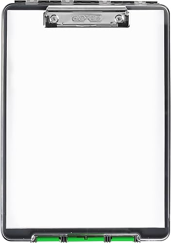 Dexas 5717-802 Clearview - Portapapeles para funda, verde, 13.75 x 9.5 pulgadas