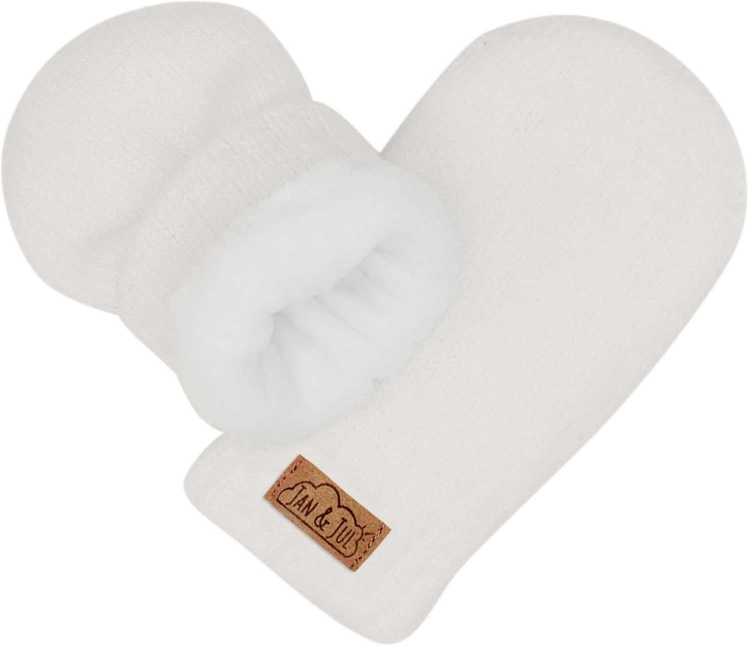 JAN & JUL Fleece Lined Knit Mittens for Baby and Toddler
