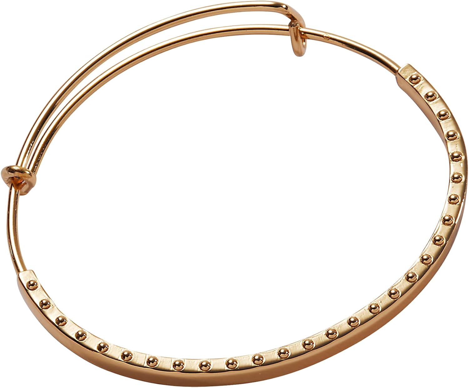 Alex and Ani Beaded Edge Decorative Charm Bangle