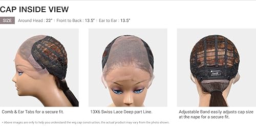 Miniatura 4 de Sensationnel Pelucas de encaje de 13 x 6 pulgadas, Zelena encaje frontal atado a mano, sin pegamento, sintético con densidad natural predepilada