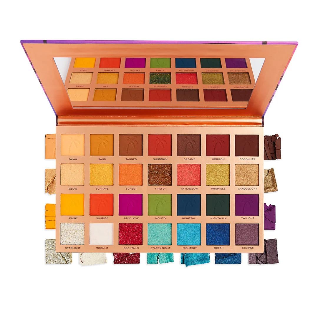 Makeup-Revolution's x Tammi Tropical Twilight Eyeshadow Palette, Professional Makeup Collection