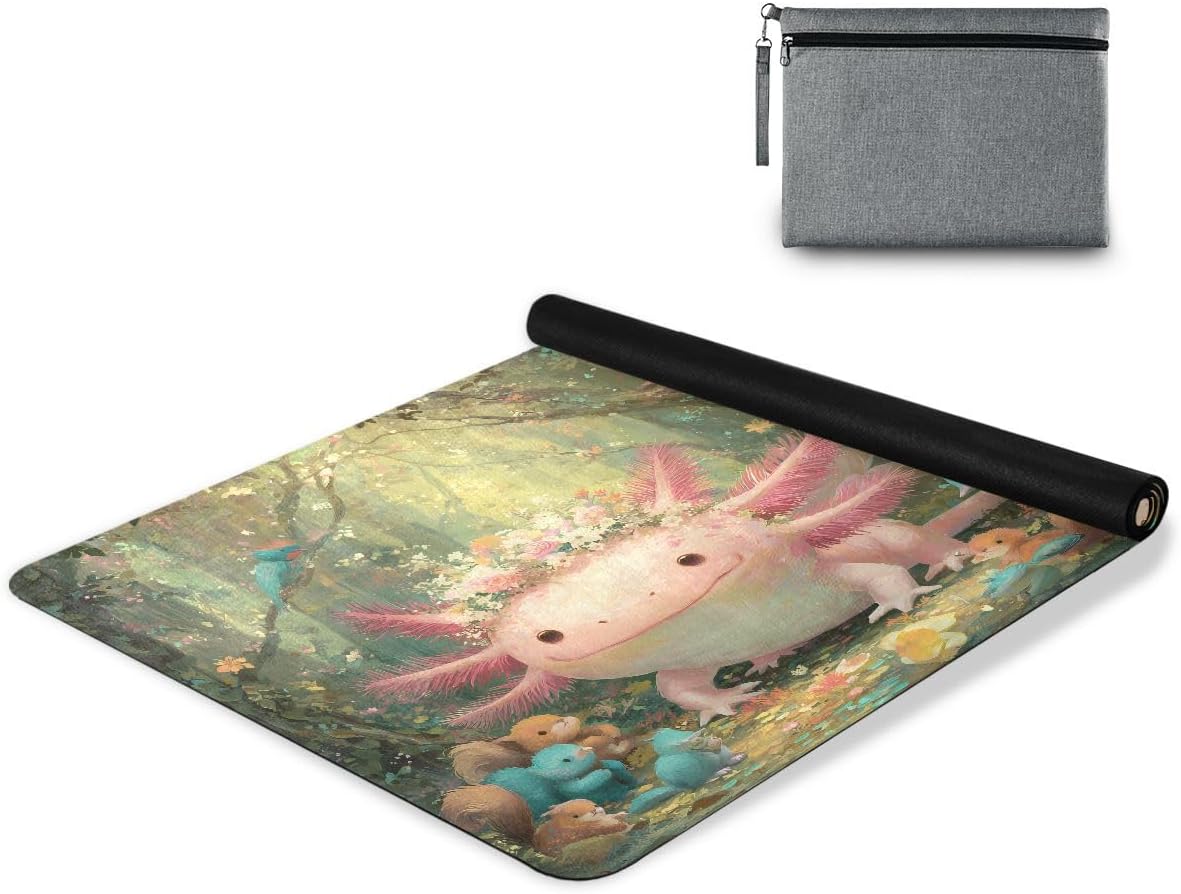 ALAZA Salamander Woods Yoga Mat Non Slip Fitness Exercise Mat, Workout Mat for Yoga, Pilates and Floor Exercises