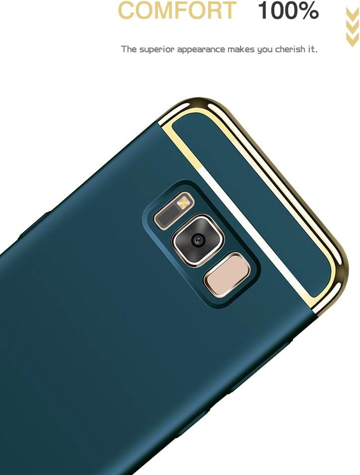 NAISU Galaxy S8 Plus Case, Samsung Galaxy S8 Plus Back Cover, Ultra Slim & Rugged Fit Shock Drop Proof Impact Resist Protective Case, 3 in 1 Hard Case Only for Samsung Galaxy S8 Plus - Dark Green