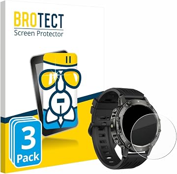 brotect Glass Screen Protector Film Compatible with TiMu S81-BK 1.45" 3 Pack - Glass-Foil 9H Protection [Scratch Resistant, High Clarity]