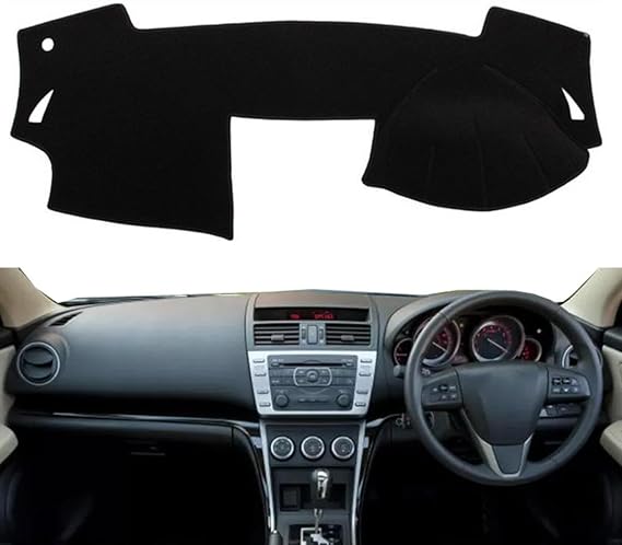 Fit for Mazda6 GH 2008-2012,Car Dashboard Cover Sun Visor Mat Black Non-Slip Dash Cover Mat Pad Interior Accessories