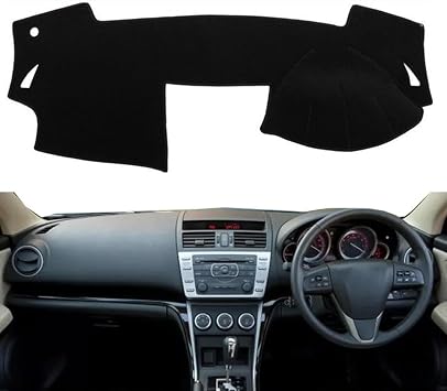 Fit for Mazda6 GH 2008-2012,Car Dashboard Cover Sun Visor Mat Black Non-Slip Dash Cover Mat Pad Interior Accessories