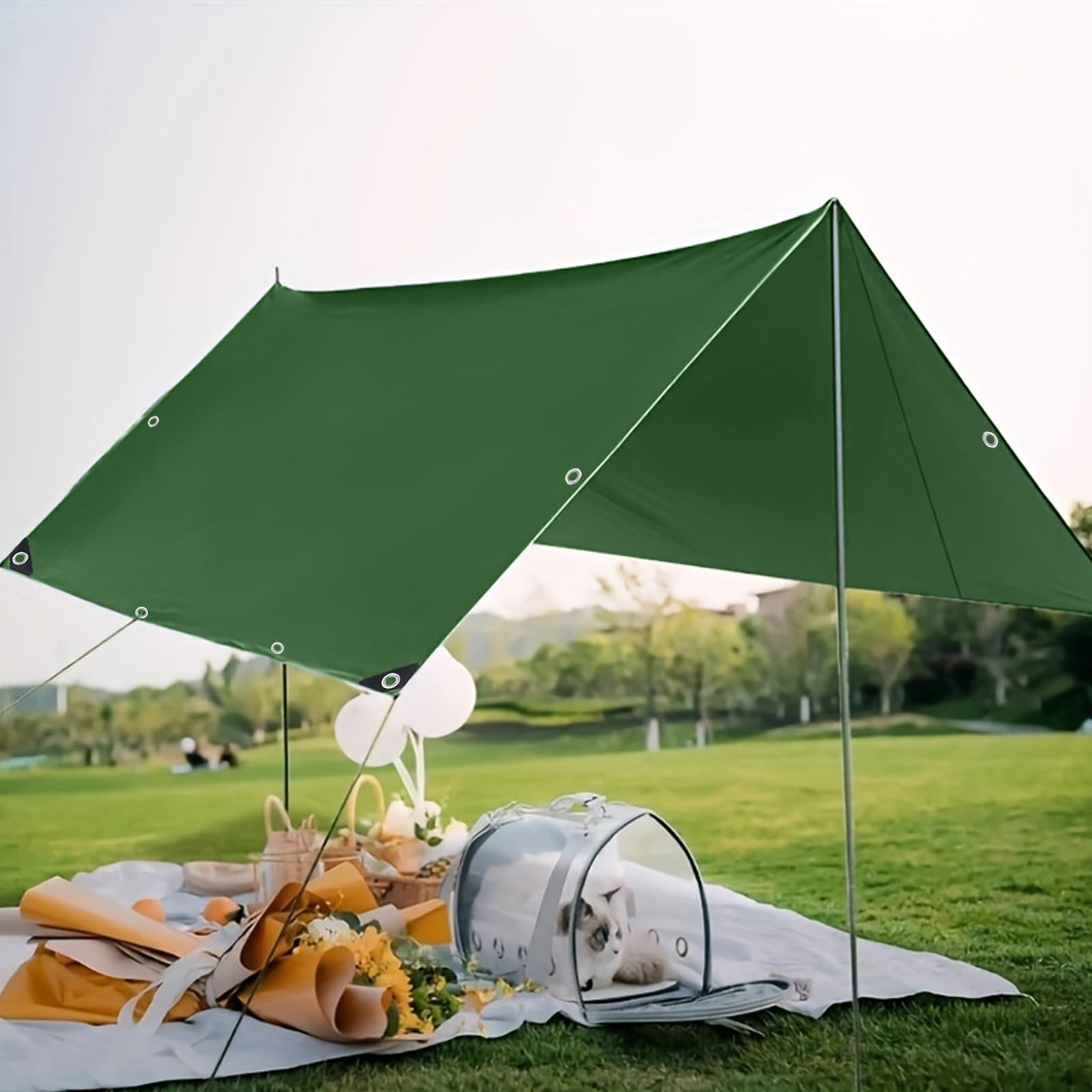 Telo impermeabile da campeggio blu 300x294 cm | Leroy Merlin