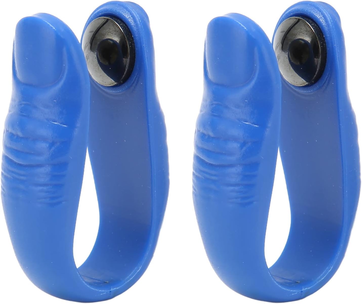 2pcs Blue Acupressure Point Clip, Tiger Mouth Clip with Magnets, Portable Hand Pressure Point Clip to Relieve Pain and Stress