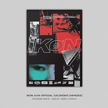 YG Entertainment Idol Goods Fan Products YG Select iKON 2019 Official Calendar