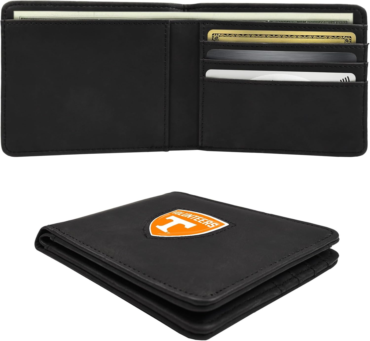 Littlearth NCAA Shield Wallet - Officially Licensed Teams In Black & Brown Colors