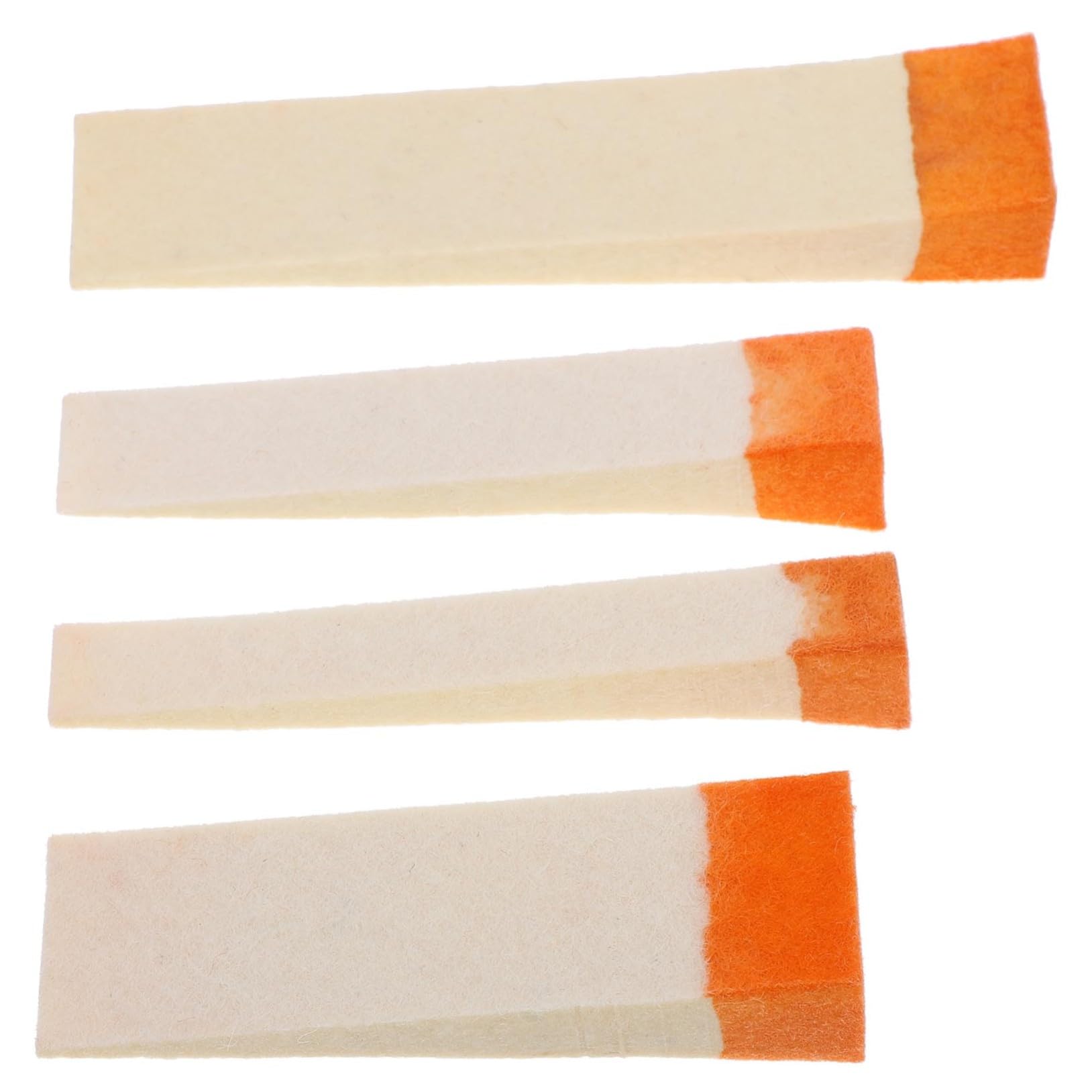 Kit de 4 Cuñas de Lana Naranja para Afinación de Pianos, Accesorios Prácticos Uso Conveniente para Cuerdas de Piano