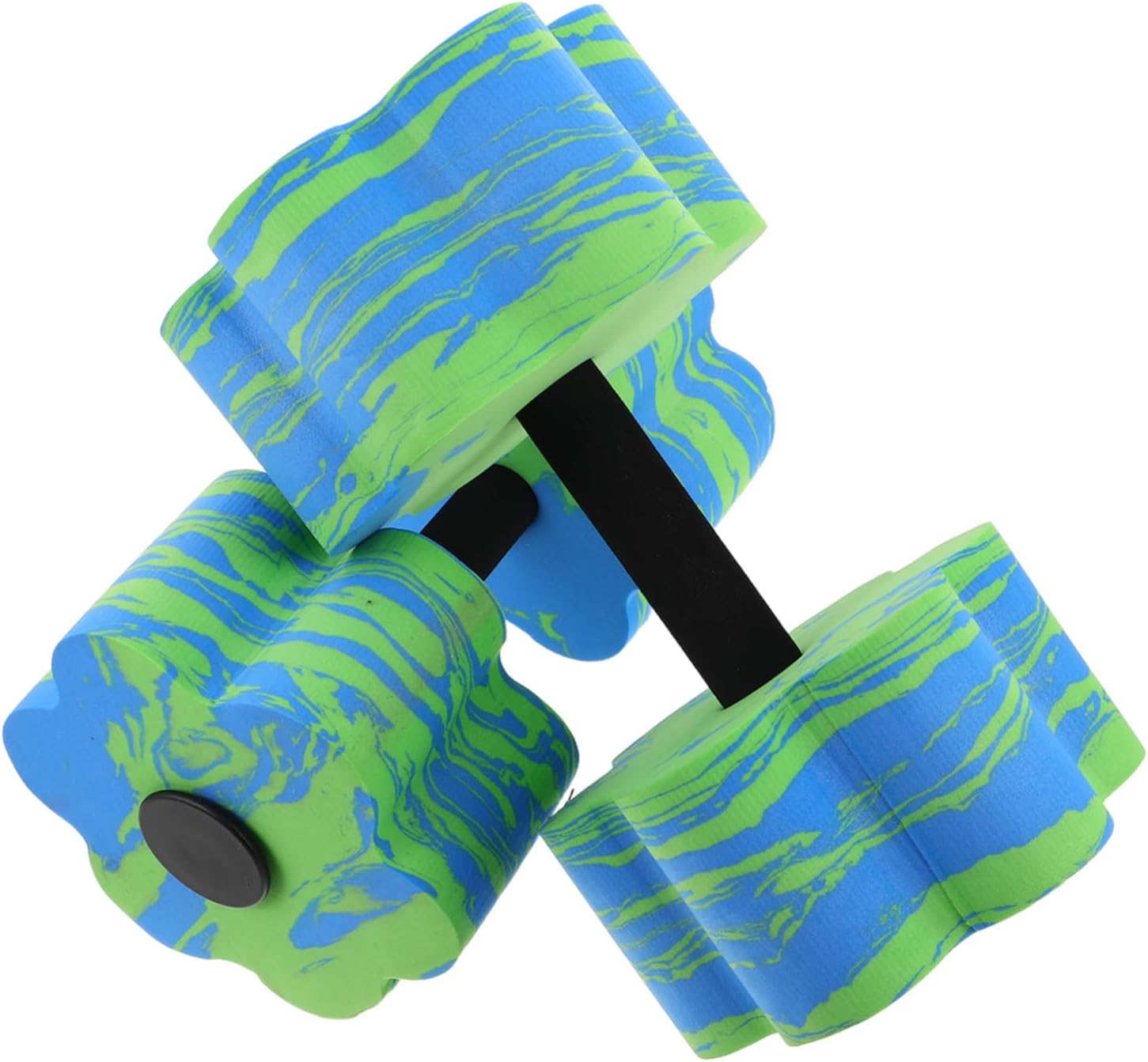 2pcs Floating Dumbbells for Water Aerobics Lightweight Pool Weights for Resistance Yoga Swimming Training Durable Versatile Exercise Equipment Camouflage