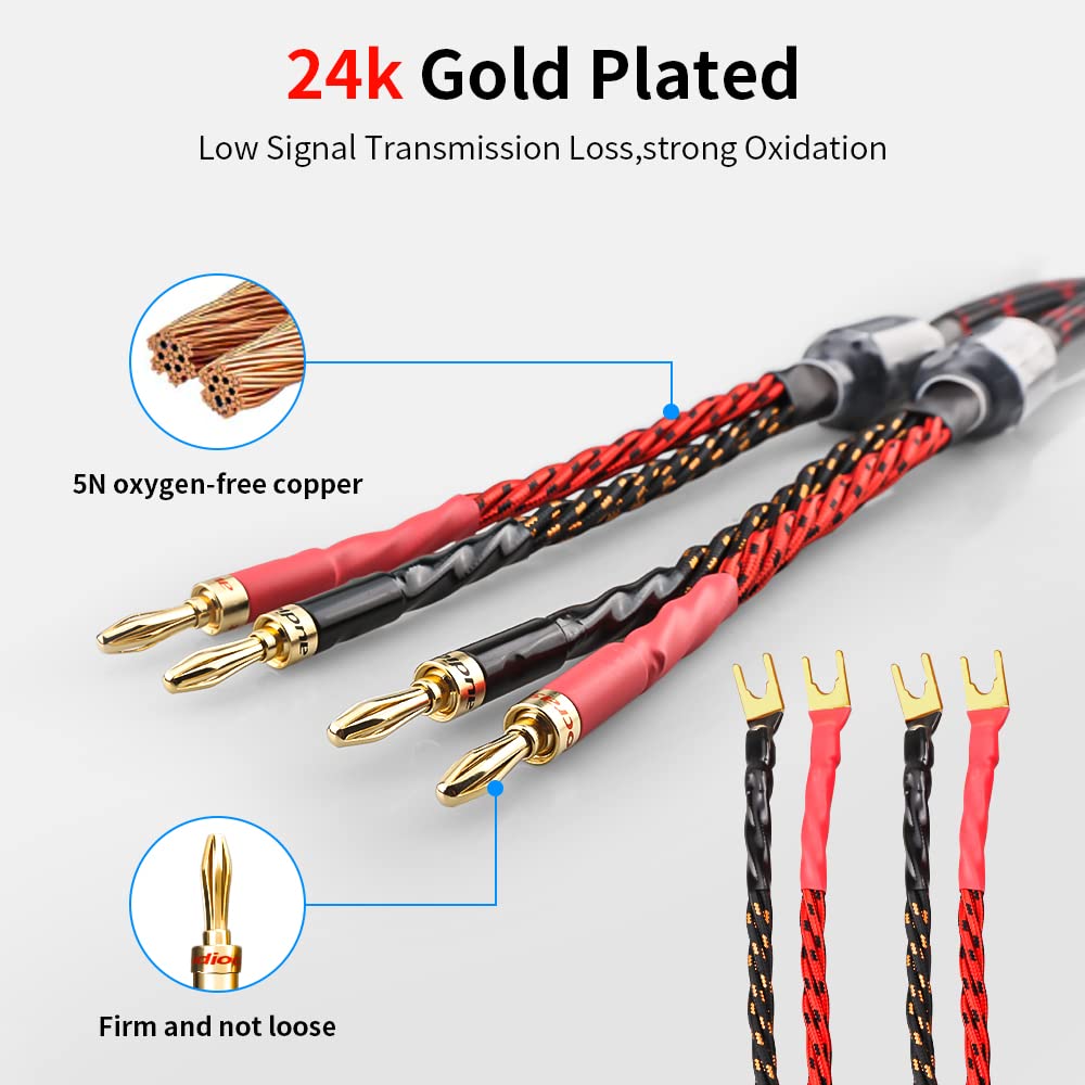 4 Pz In Ottone Placcato Oro Binding Post Per Filo Amplificatore - Foto 4