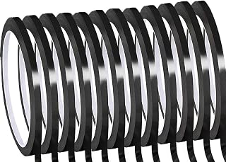 Cinta de borrado en seco para pizarra , 12 rollos, 1/8, color negro