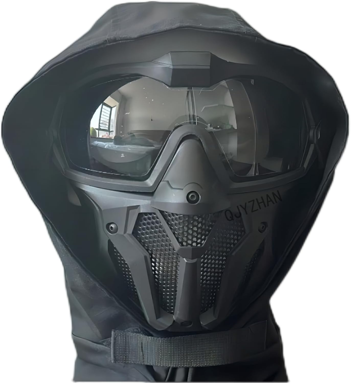 Detachable Anti-Fog Goggles Tactical Airsoft Mask and Adjustable Airsoft Paintball CS GameCosplay Balaclava Set