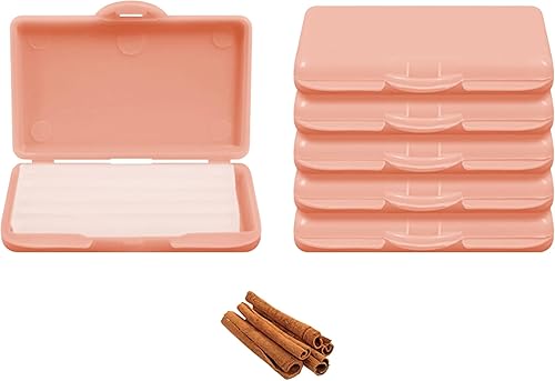 Miniatura 1 de Carmel Cera de alivio de ortodoncia en caja perfumada de canela, paquete de 12, cera para aparatos dentales, dientes dañados, cera para pacientes