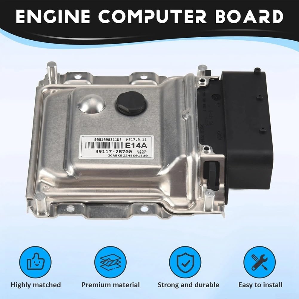 Engine Control Unit ECU Computer Board for Hyundai 39117-2B700, for ME17.9.11 E14A, Brand New