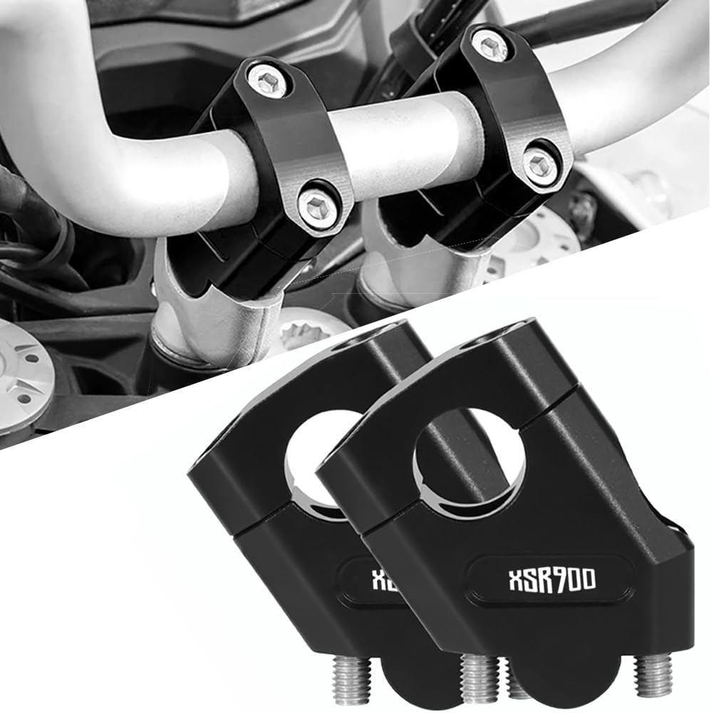 For XSR900 XSR 900 2016-2023 Motorcycle Handlebar Riser Motocross Heightening Clamp Mount Pit Bike Motorbike XSR900 (Black 28mm)