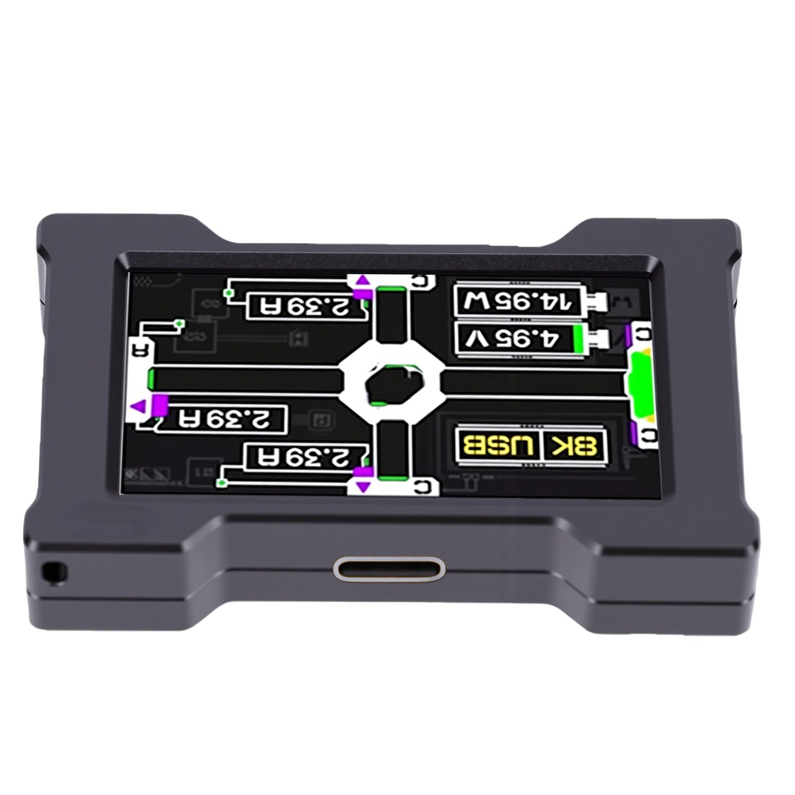 Sxhlseller Koncentrator USB C z Wieloma Portami i Wyświetlaczem (BLACK)