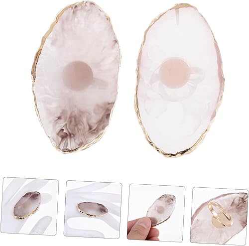 Pallet Ring for Nail Polish Nail Art Mixing Tray Portable Manicure Set(Blue,5.3X3X2.6CM)