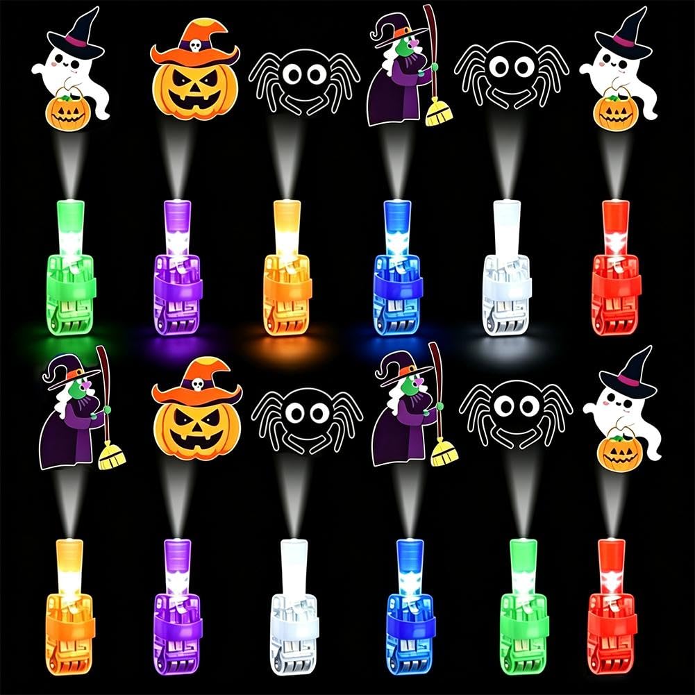 Halloween Finger Lights,Halloween Finger Projector Lights Bag Fillers C
