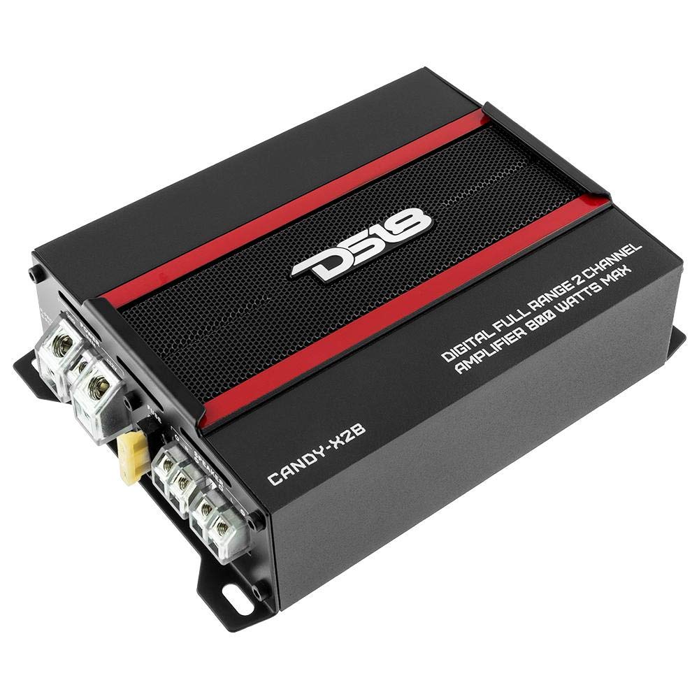 CANDY-X2B Black 800 Watts Max Digital Full Range 2 Channel Class D Amplifier