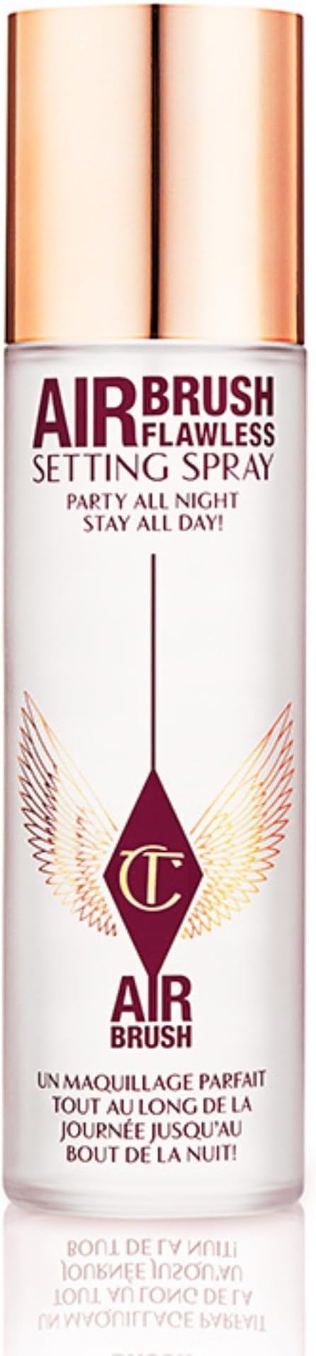 Charlotte Tilbury Airbrush Flawless Setting Spray - Ultra-Fine Hydrating Mist to Prime & Set Face Makeup For Up to 16Hr - Soothes, Blurs Pores & Calms Skin