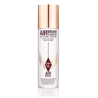 Charlotte Tilbury Airbrush Flawless Setting Spray - Ultra-Fine Hydrating Mist to Prime & Set Face Makeup For Up to 16Hr - Soothes, Blurs Pores & Calms Skin (100ml)