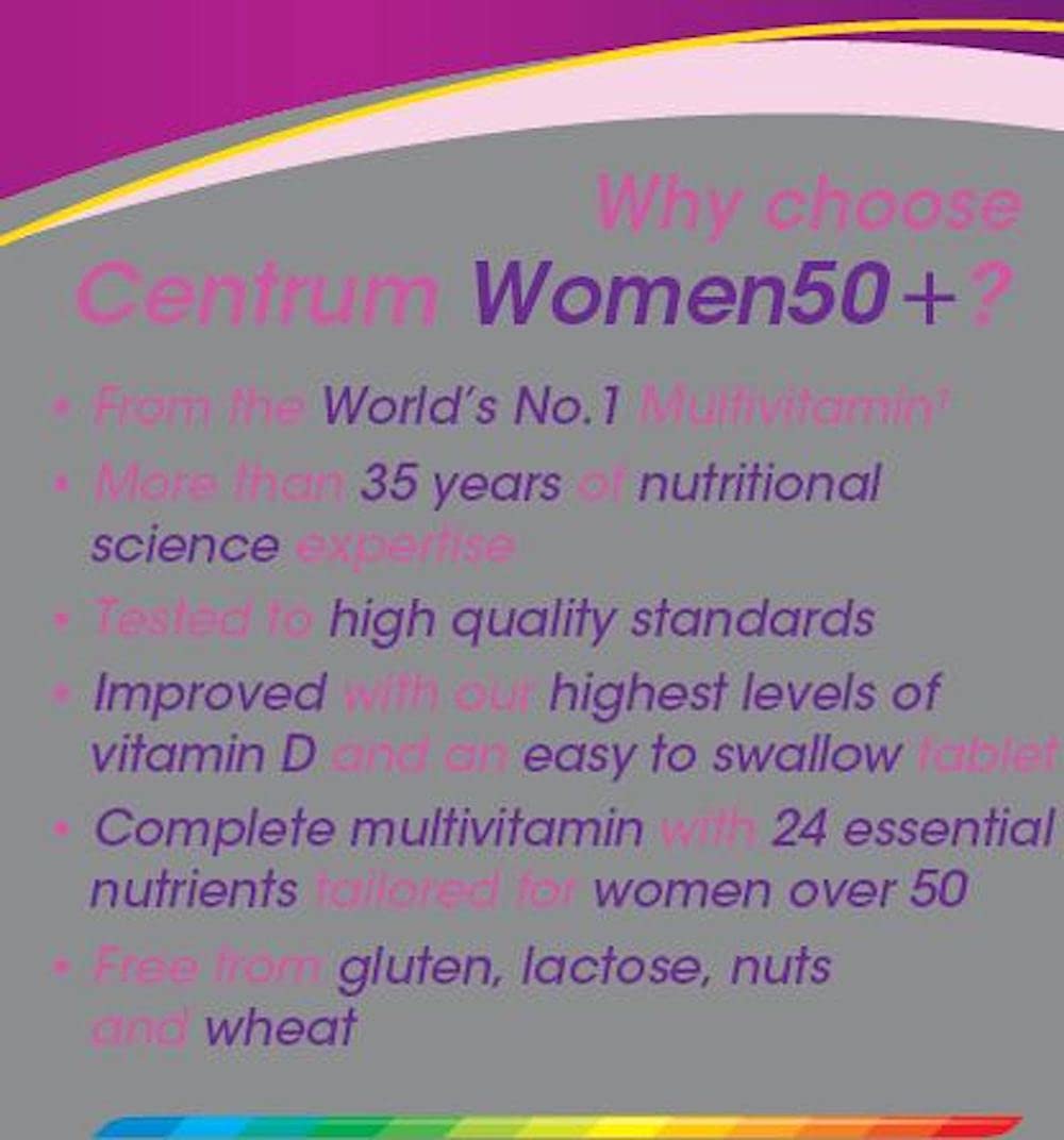 Centrum 50 Plus Multivitamin Tablets for Women, Pack of 30 Buy Online
