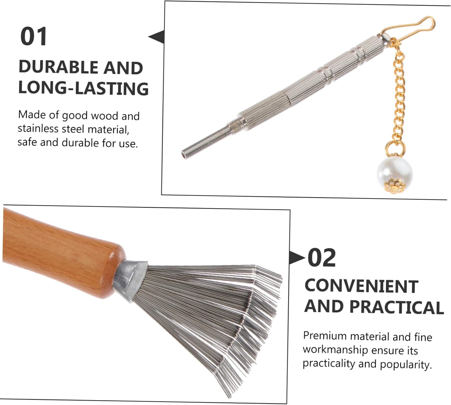 Stainless Steel Flower Arrangement Tool Practical Rake Cleaner Plant Corrector for Floral Art Durable Gardening Supplies for Easy Maintenance