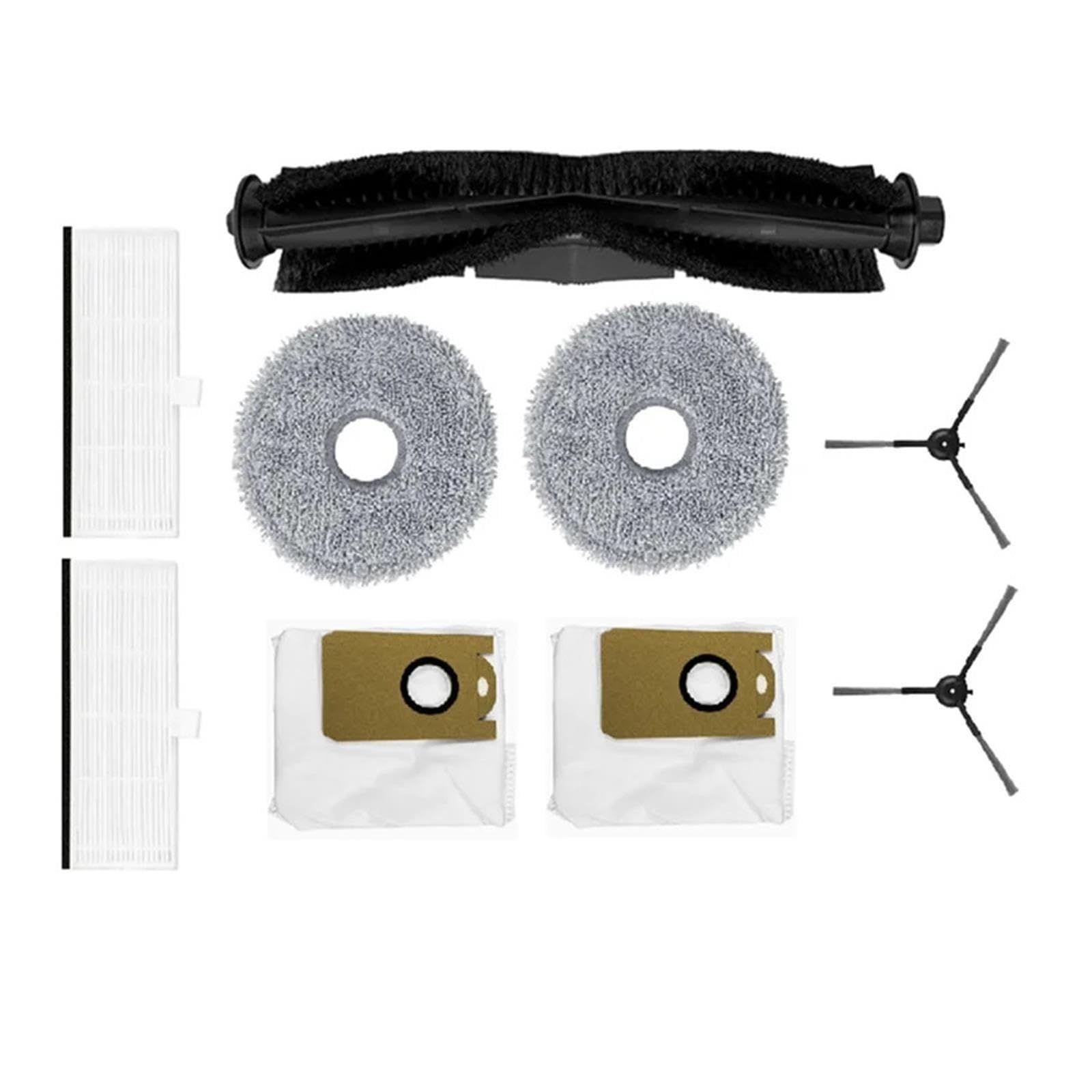 9-piece Set Compatible With M9 Vacuum Cleaner Main Side Brush Mop Cloth Filter Dust Bag