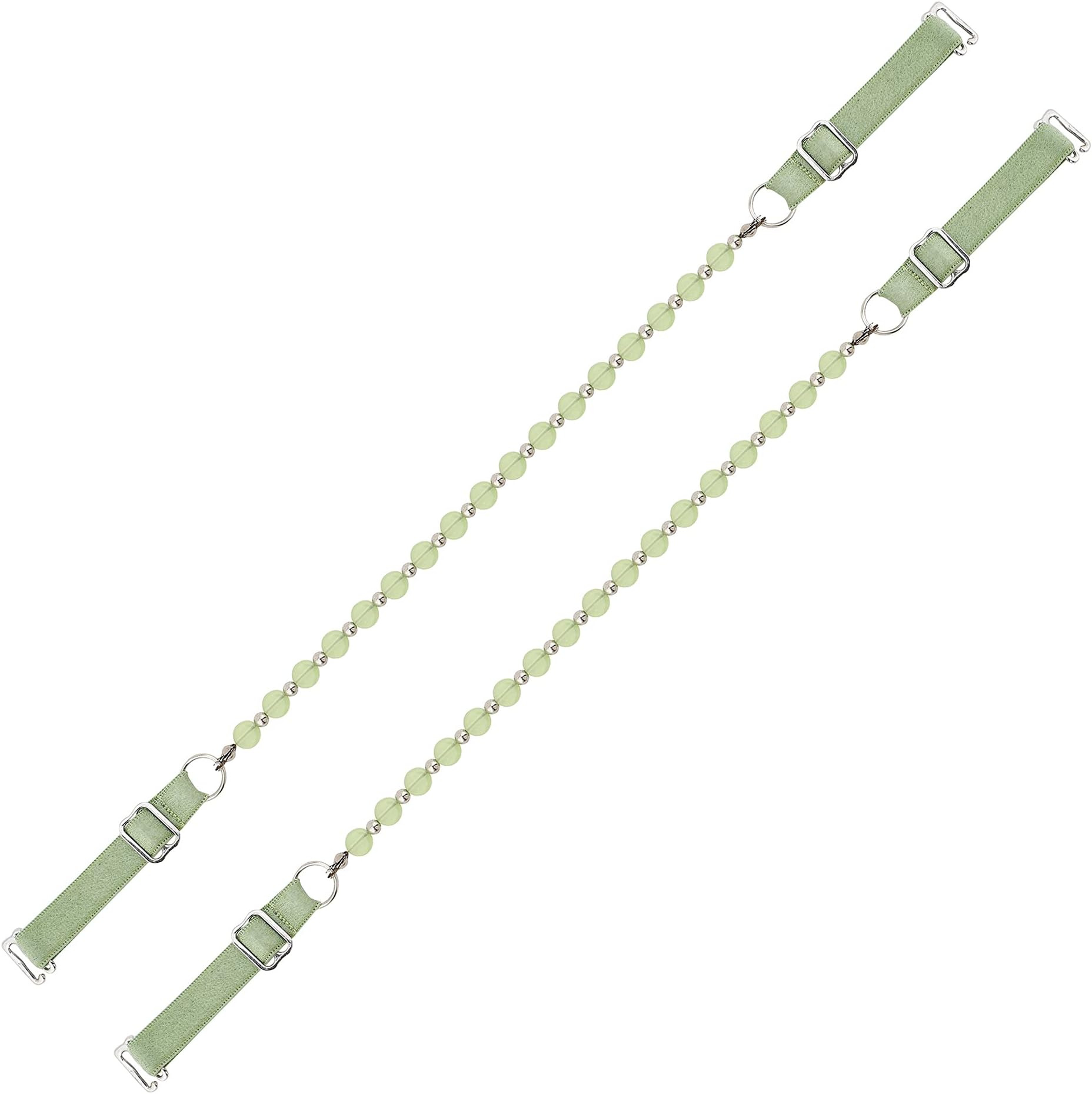 Women's Beaded Bra Strap Green Apple (M)