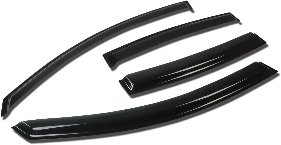 Auto Dynasty Rain Guards Tape-On Compatible with 2006-2008 VW Passat B6 B7 Window Vent Visor Deflector 4Pcs