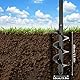 VIDETOL Erdbohrer Hand, 10 x 60 cm Garten Handerdbohrer Set, Schwarz Handerdbohrer, Stahl Erdbohrer für Akkuschrauber, Garten Pflanzen, Tiefkultivieren