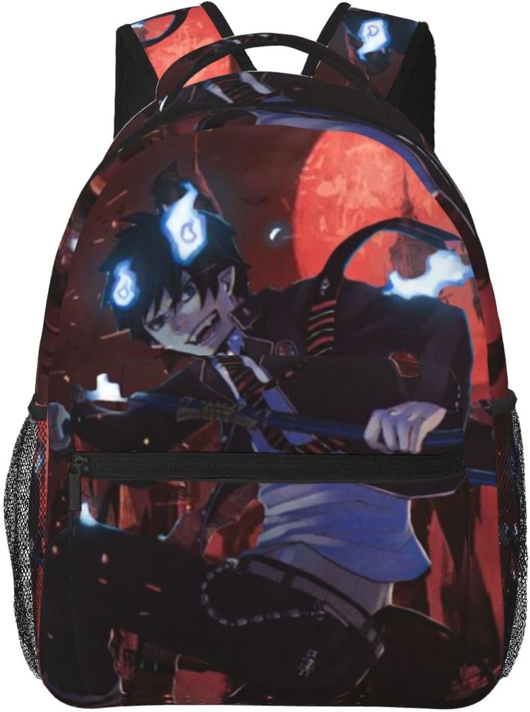 Fire Animation Force Backpacks Full Printed Funny Cartoon Backpack 3D Printed Casual Classic Video Movie Travel Backpack Large Capacity Lightweight Laptop Bag For Women & Men