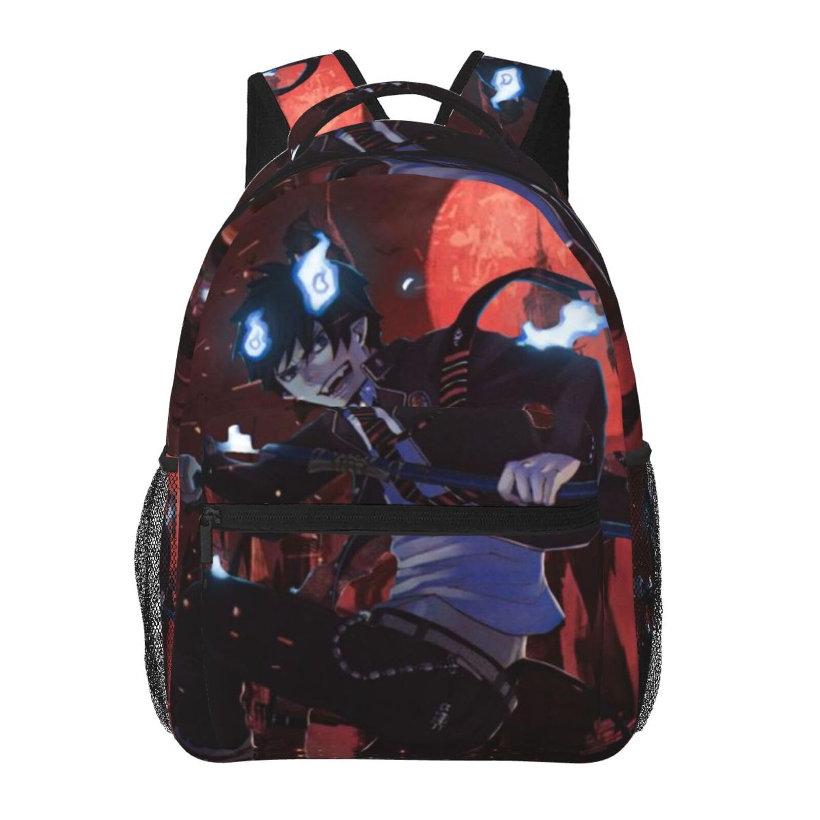 Fire Animation Force Backpacks Full Printed Funny Cartoon Backpack 3D Printed Casual Classic Video Movie Travel Backpack Large Capacity Lightweight Laptop Bag For Women & Men