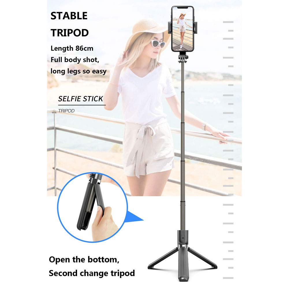 Stabilisateur de Cardan 3 Axes Compatible pour iPhone et Android Smartphone,Design Léger et Portable, Contrôle Intelligent Trépied