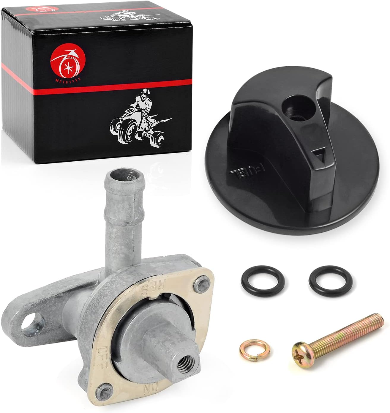 Fuel Valve Tap Petcock & Lever For HONDA FourTrax Foreman TRX350 TRX350D A 4x4 1986 1987 1988 1989 FL400R 1989-1990