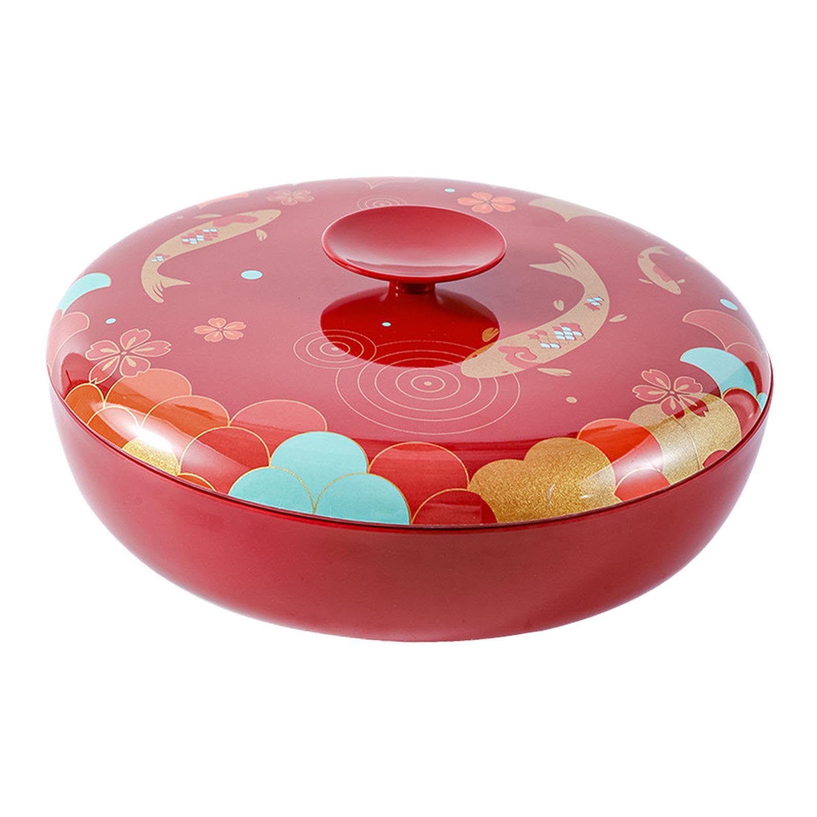 LIXSAZSE Elegant Storage Tray Party Dried Fruit Dish Ornament Supplies Detachable Rotating Candy Snacks Tray Must Have For Holidays Chinese New Year Decoration