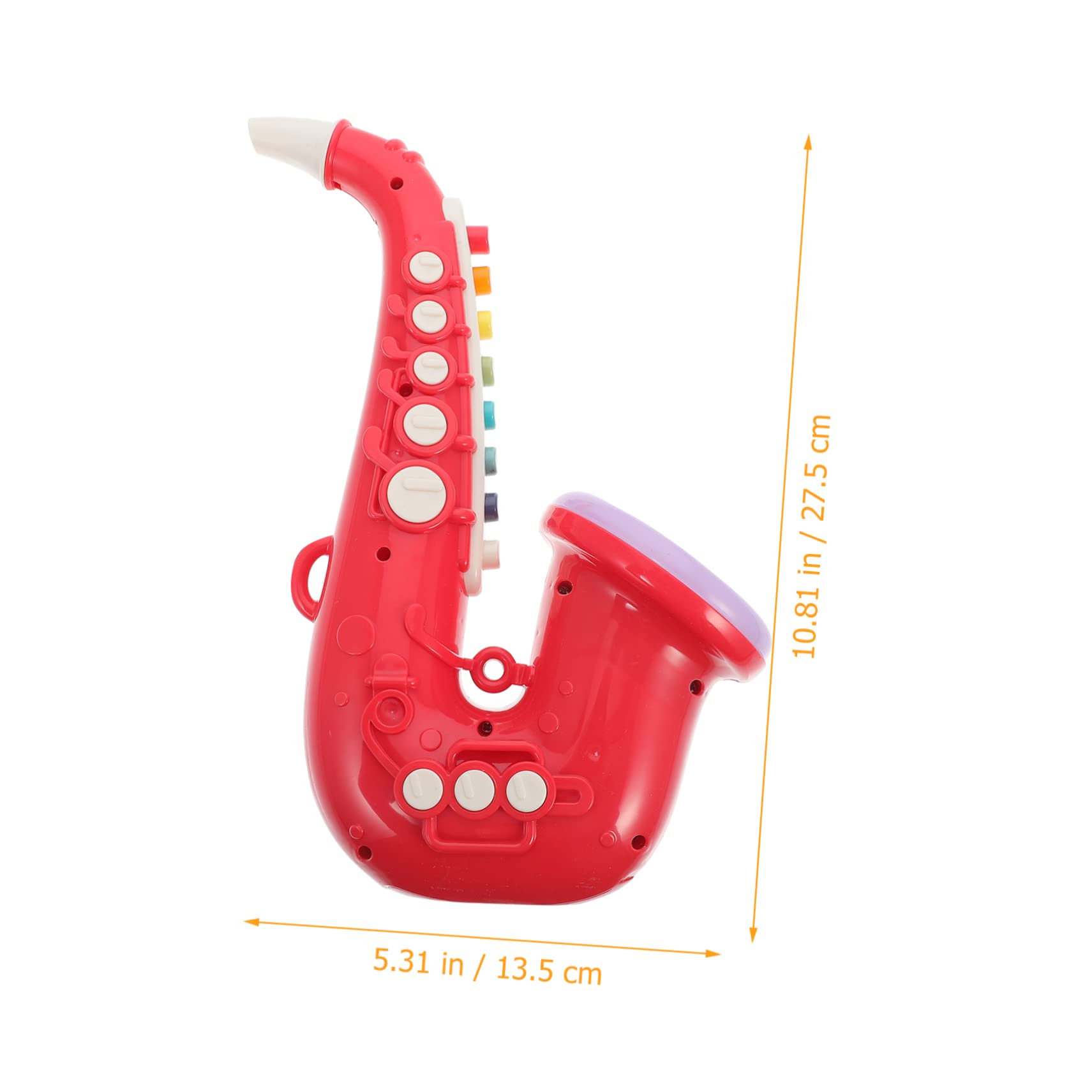 Kisangel Unique Shape Saxophone Toy Portable Boys and Girls Musical Toy for Festivals and Parties