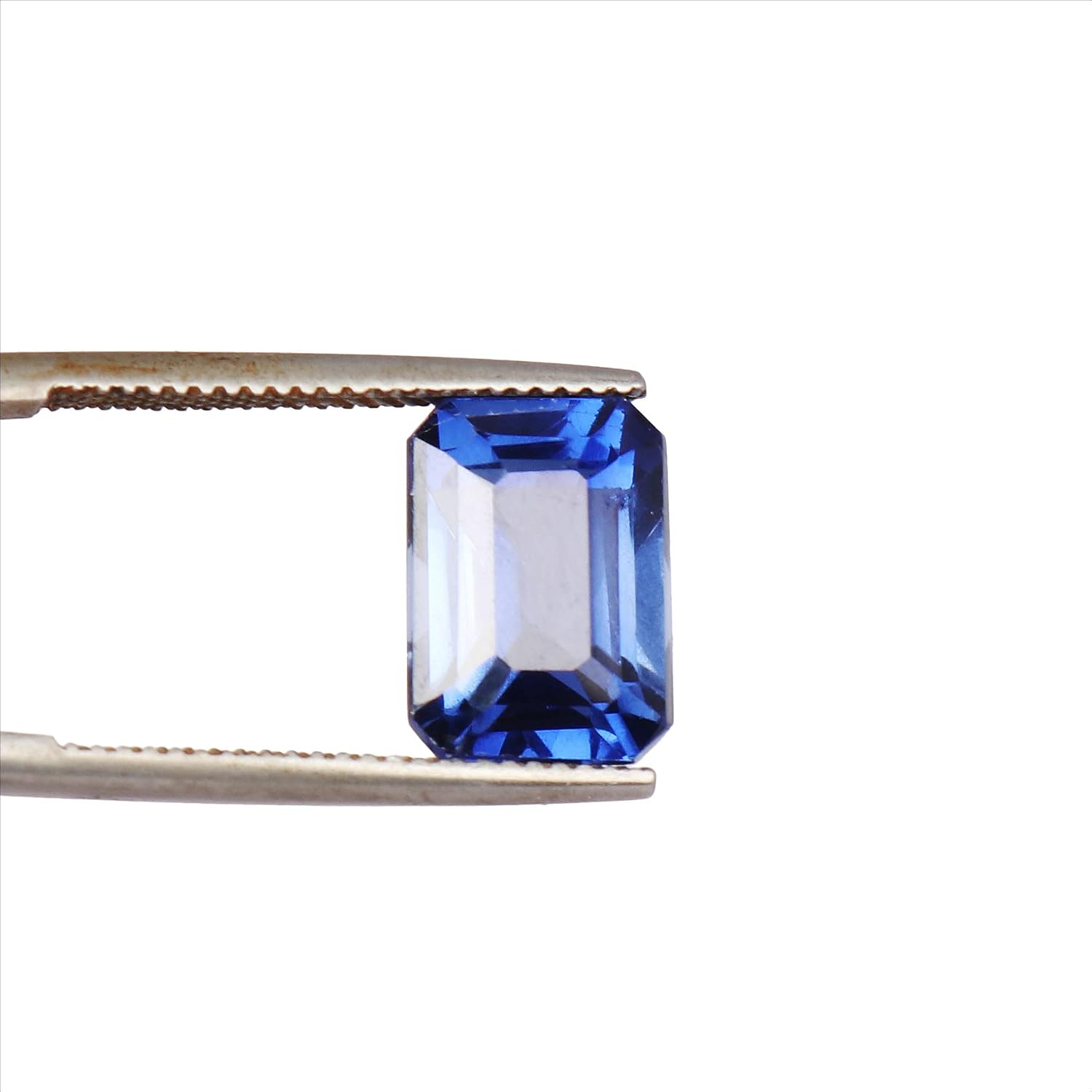 GEMHUB Emerald Cut Blue Sapphire Loose Gemstone for Jewelry Making, Ring Making Stone for Mother's day Gift..