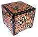 Japanese Lacquer Three Tiers Chrysanthemum Stack Candy Bento Box