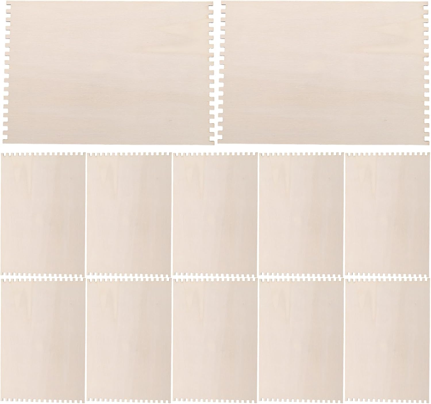 CIMAXIC 18Pcs Wooden Weaving Board: DIY Tapestry Loom - Darning Beading Boards - Notched Weaving Loom - Yarn Crochet Tools for for Knitting Sewing