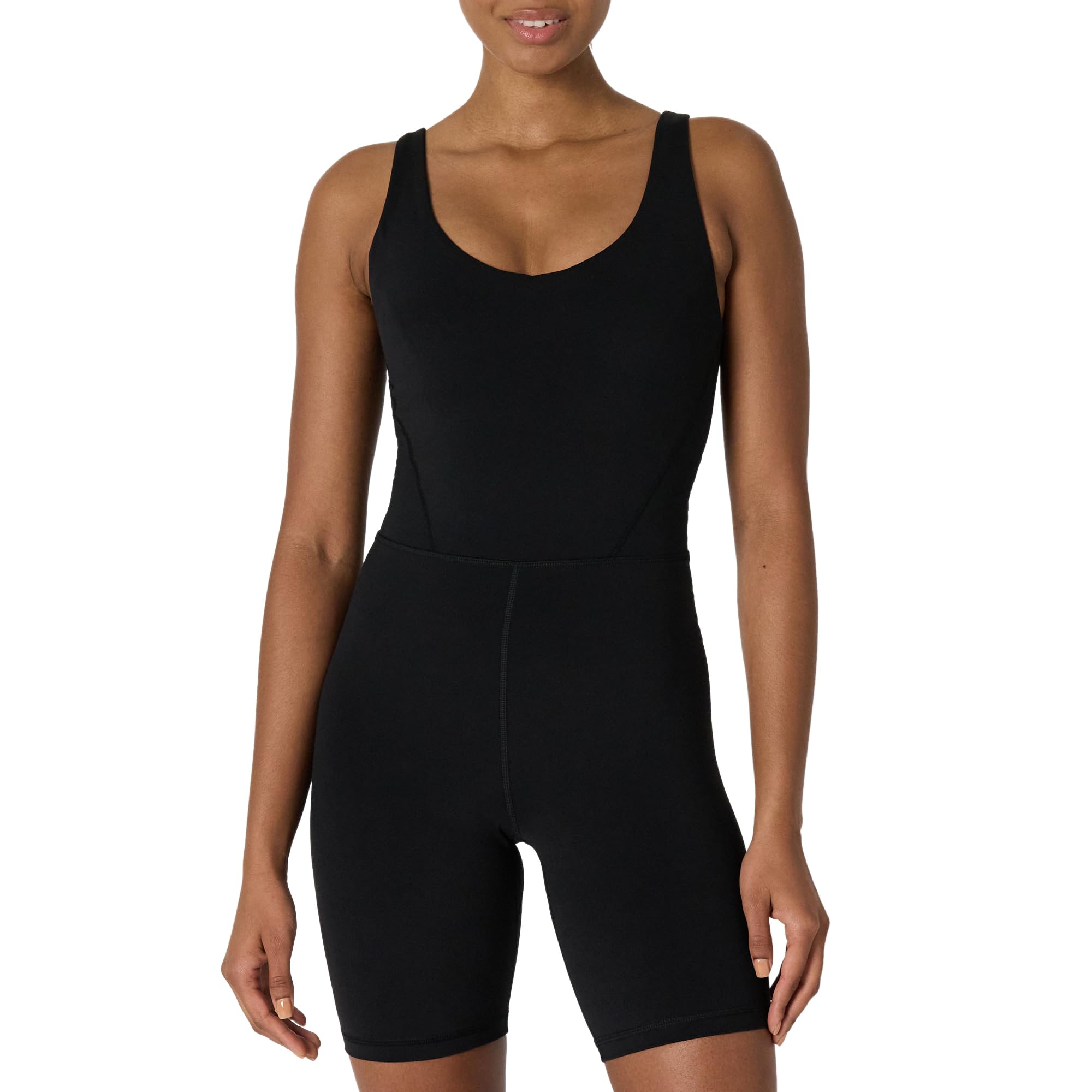 Amazon Essentials Mujer Mono Corto Deportivo FormFlex, Suave, con Sujetador Incorporado