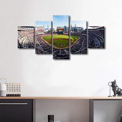 Miniatura 262 de Decoración de pared, lienzo para estadio deportivo de Estados Unidos, arte de pared moderno Fenway Park en Boston, arte de pared para oficina, sala
