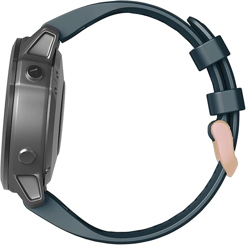 Miniatura 4 de Correa de reloj QuickFit con hebilla dorada, 0.78 pulgadas, impermeable, de liberación rápida, fácil ajuste, para Garmin Fenix 7S 6S ProZafiro,