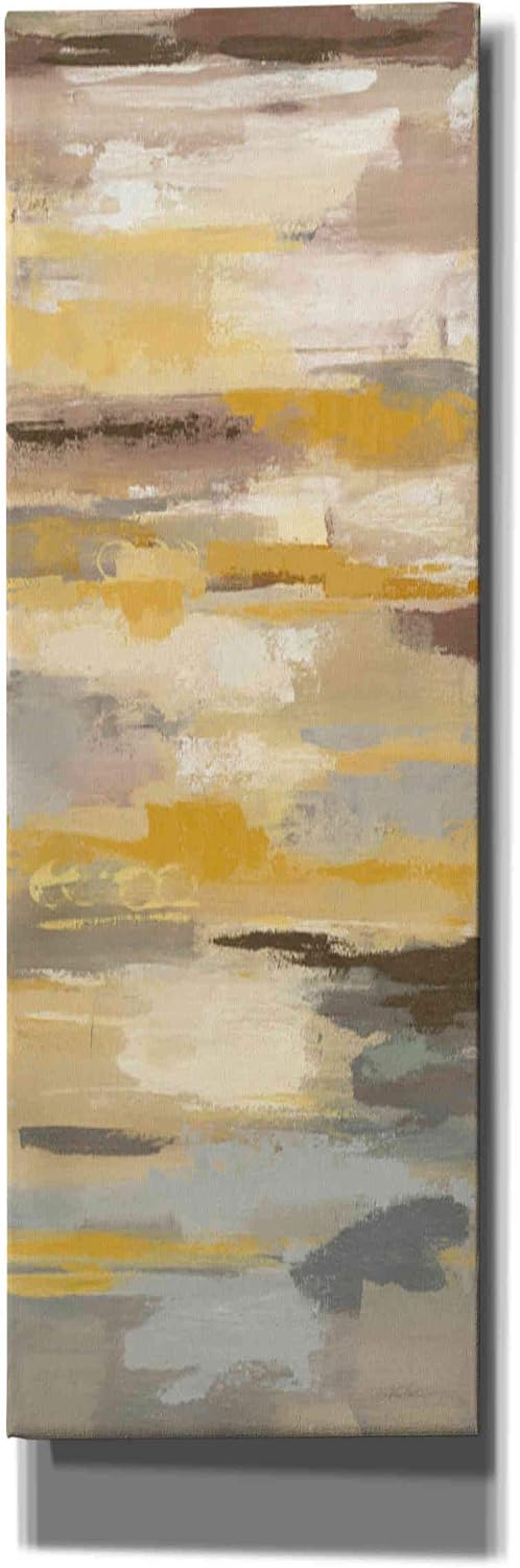 Epic Graffiti 'Earth Abstracts I' by Silvia Vassileva, Canvas Wall Art, 12"x36"